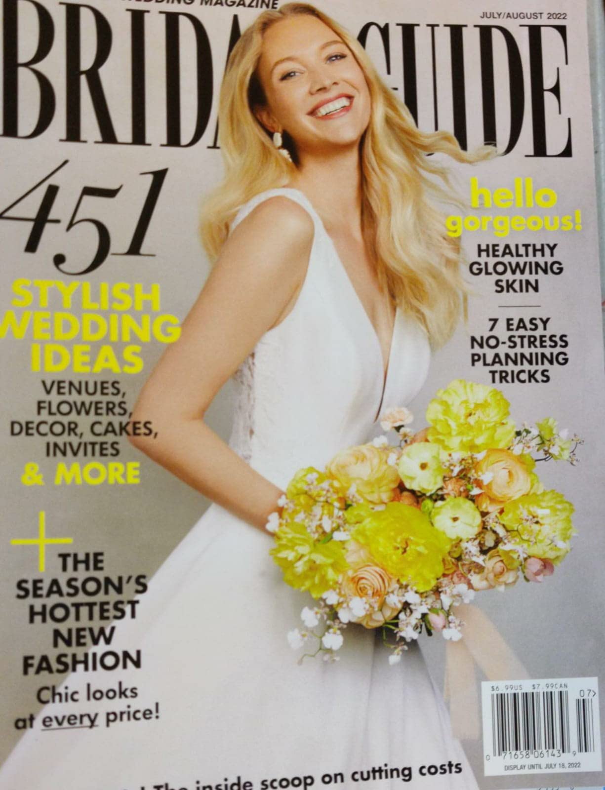 Bridal Guide Magazine July/August 2022 Stylish Wedding Ideas Single Issue Magazine