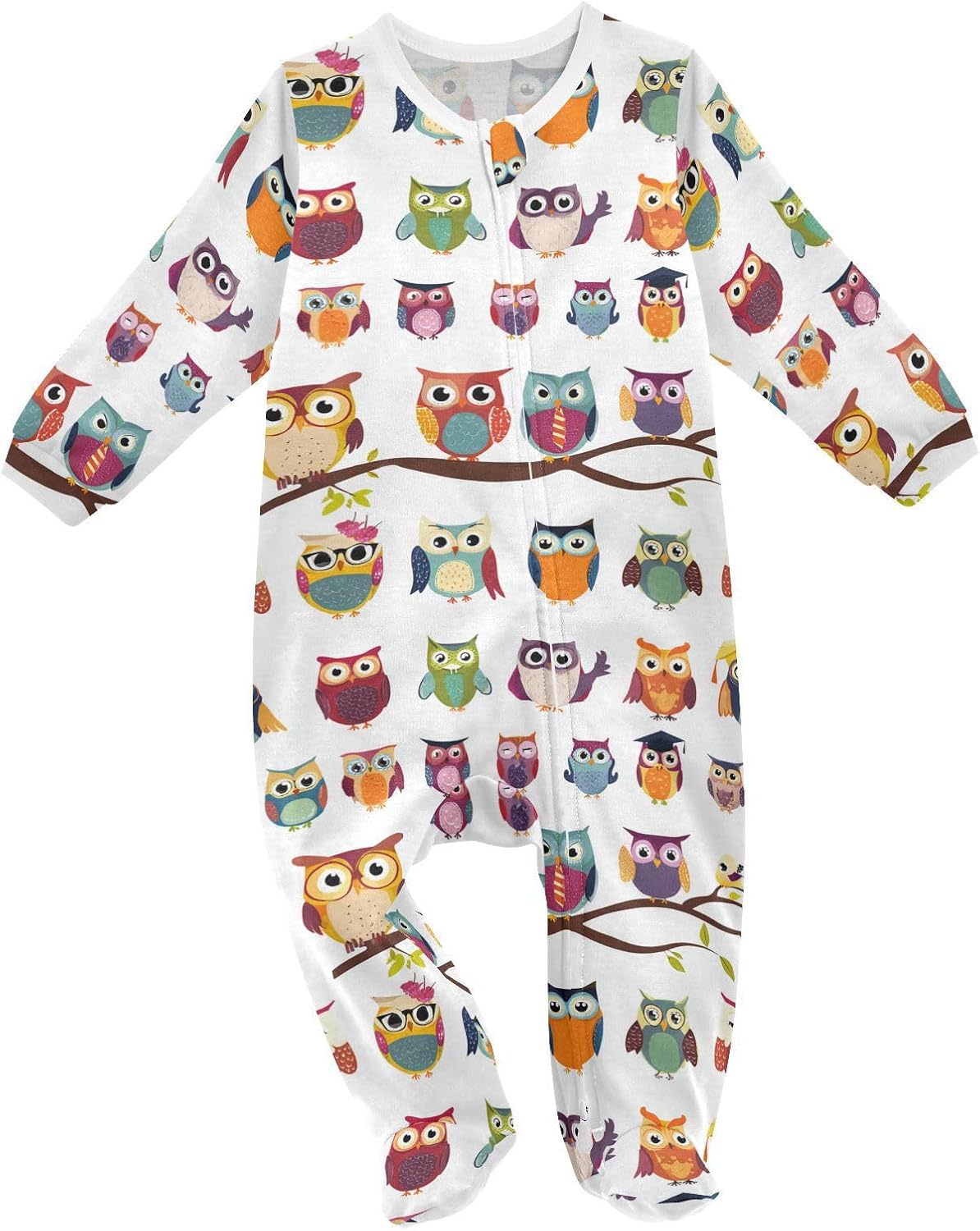 Dussdil Baby One-Piece Footies Newborn Rompers Pajamas Cotton Footed Pjs for Sleep Play Boys Girls