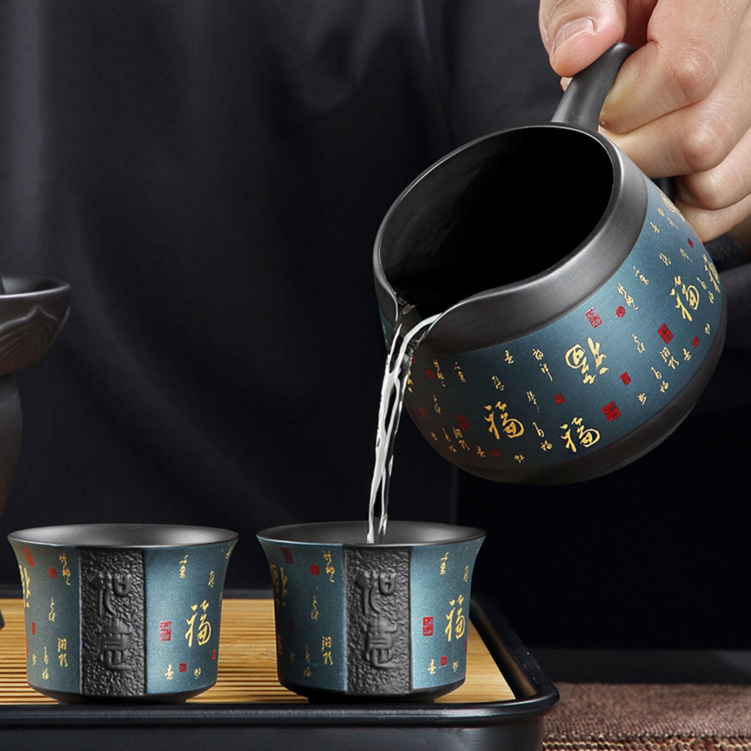 Service à thé Japonais Service à thé Service à Tasses à thé Service à thé Zisha Kung Fu, Un artefact pour Les Paresseux à la Maison pour Rendre Le thé intéressant