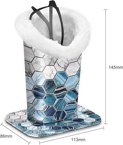 Miniatura 91 de Fintie Soporte para anteojos forrado de felpa con base magnética, estuche de cuero vegano prémium para lentes