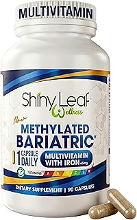 Methylated Bariatric Multivitamin with Iron 45mg – Once Daily Capsule, Made in USA, ASMBS Compliant Bariatric Vitamins for Gastric Bypass & Gastric Sleeve, for Men & Women – (90 Count)