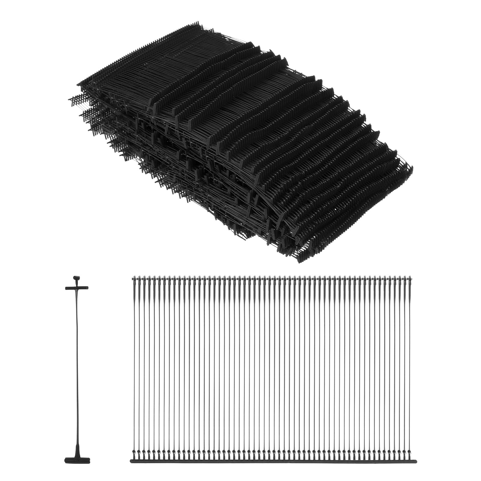 sourcing map 5000Pcs Standard Tagging Barb Fasteners, 50mm/1.97 Inch Tagging Gun Fasteners PP Plastic Tag Barbs Pins Attachments for Clothing Price Tag Label Garment Retail, Black
