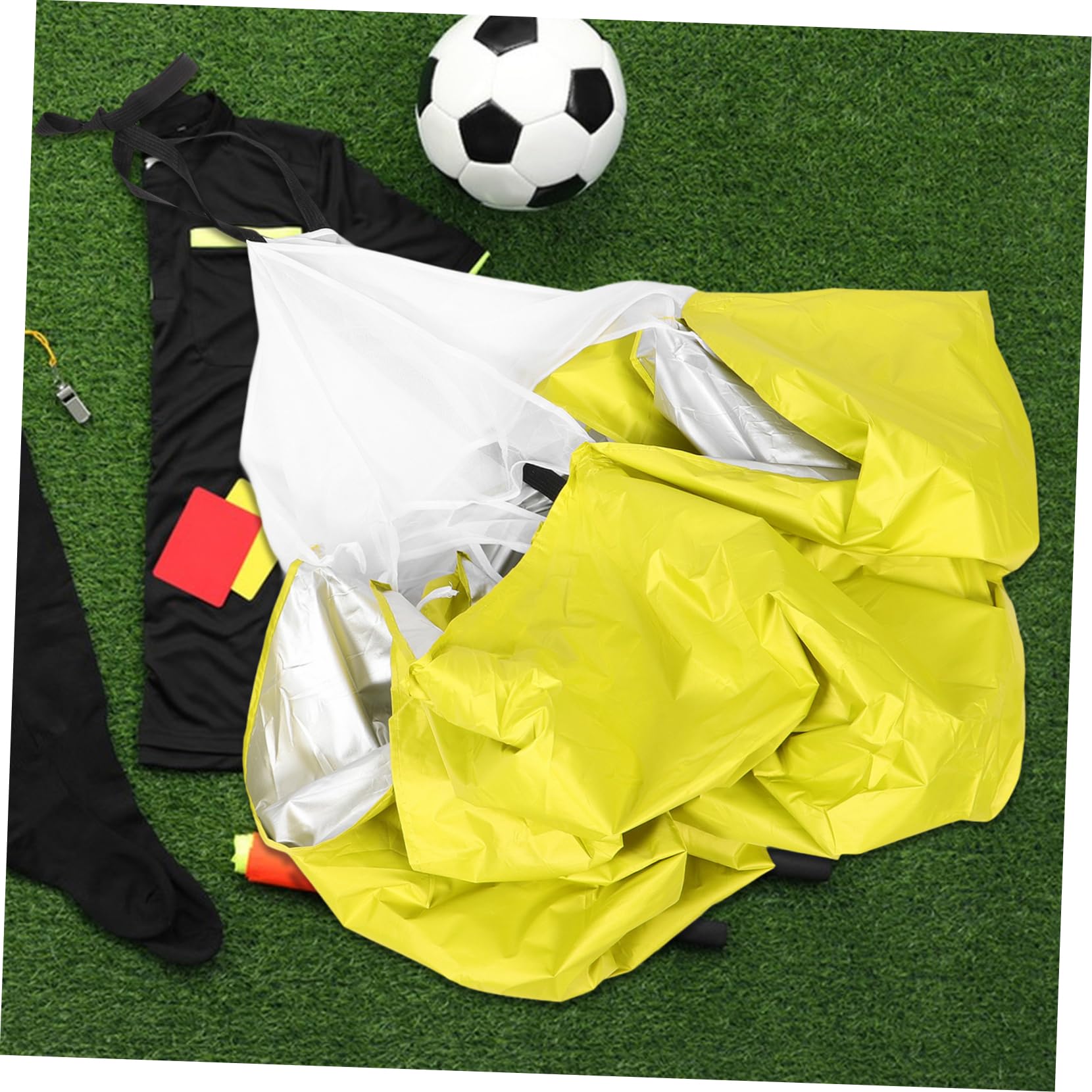 POPETPOP Paracaídas De Arrastre para Entrenamiento De Velocidad para Correr para Entrenamiento De Velocidad para Ejercicios De para Fútbol ​​Tela Oxford 210D Amarilla