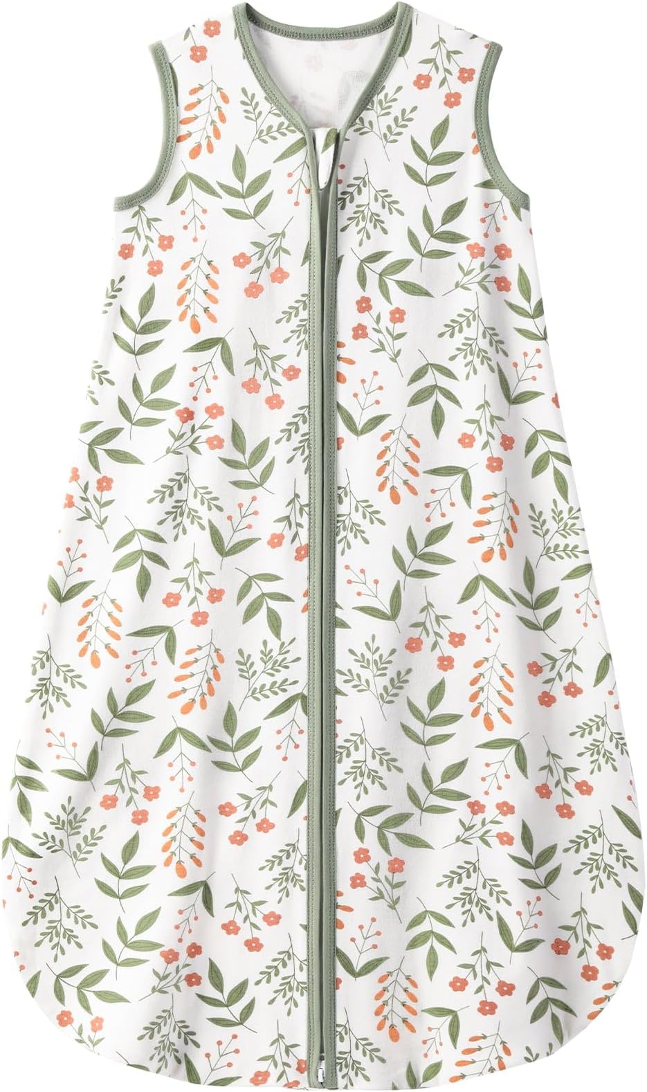 YoofossBaby Sleep Sack 0-6 Months 0.5 TOG Baby Wearable Blanket, 100% Cotton Infant Toddler Sleeping Sack 2-Way Zipper Lightweight Sleep Sack, Flower