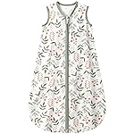 Yoofoss Baby Sleep Sack 12-18 Months 0.5 TOG Baby Wearable Blanket, 100% Organic Cotton Infant Toddler Sleeping Sack 2-Way Zipper Lightweight Sleep Sack, Flower
