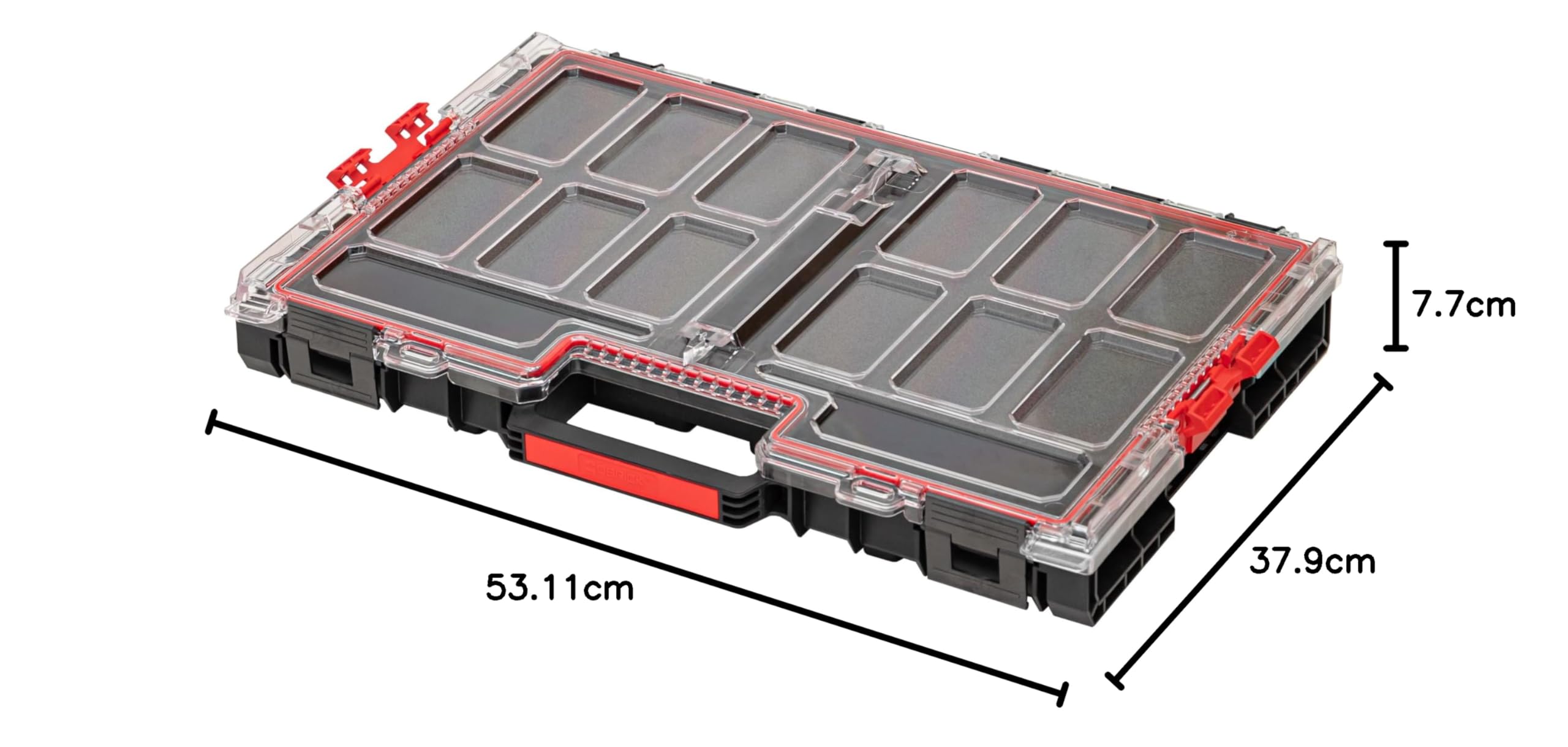 Qbrick System Caja De Herramientas Vacía Organizador 531 x 379 x 77 mm Negro ONE Organizer L 2.0 MFI