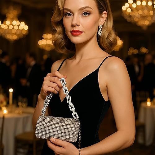 Miniatura 2 de Bolso de hombro para mujer, bolso cruzado de noche para mujer, fiesta, boda, compras, viajes, cartera