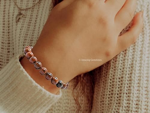 Miniatura 229 de Amazing Gemstone Crystal Bracelet for Women Men's Gifts - Protection Healing Crystal Bracelet - 8mm Gemstone Beaded Adjustable Bracelet Pulseras