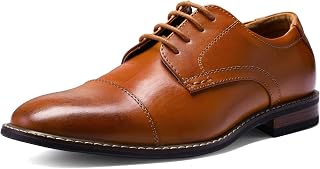 MERIDOS Men's Wingtip Oxford Dress Shoes - Comfortable Formal Business Lace-Up Oxfords