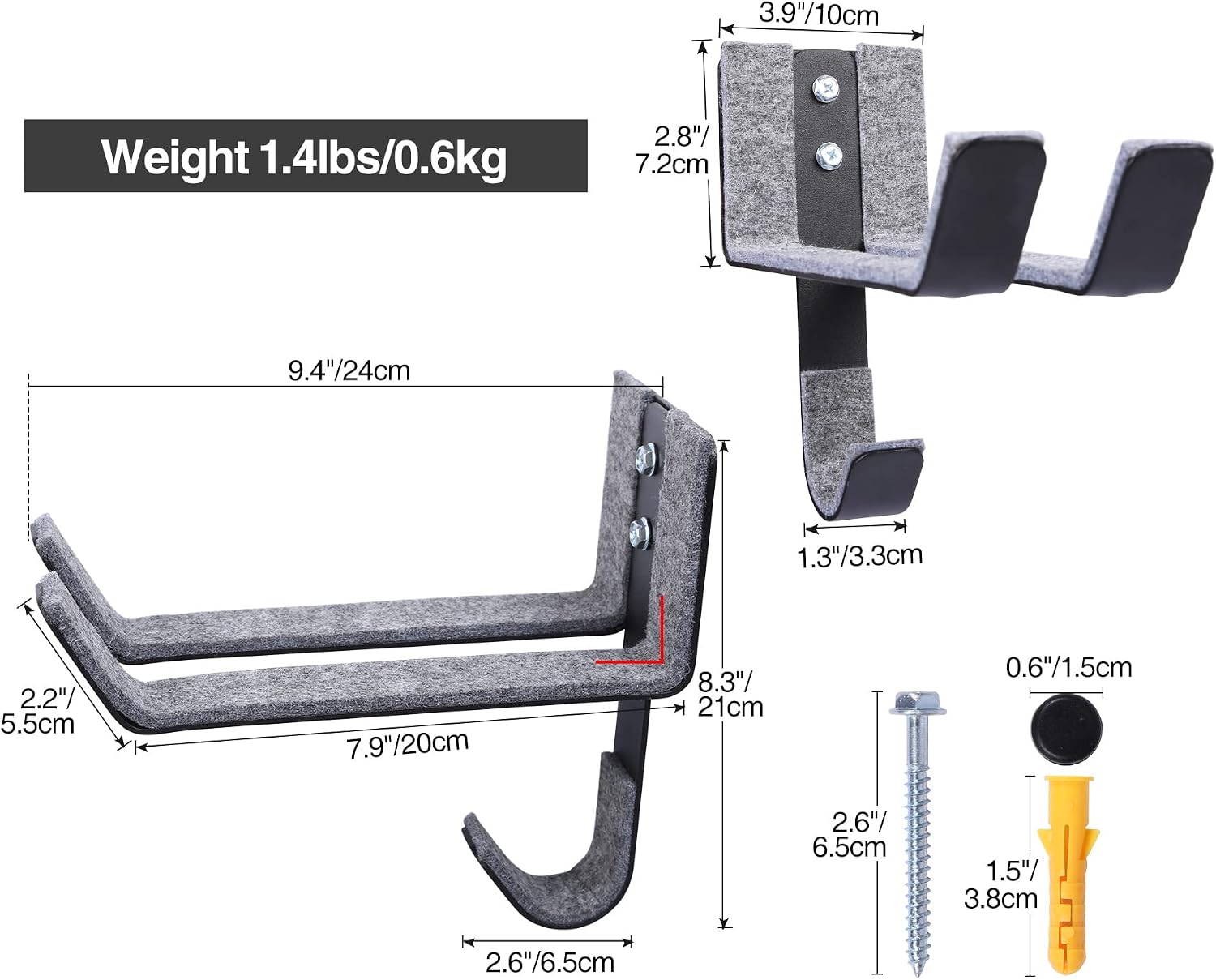 REDCAMP Surfboard Wall Rack, Surf Board Racks for The Wall Display Mount Storage