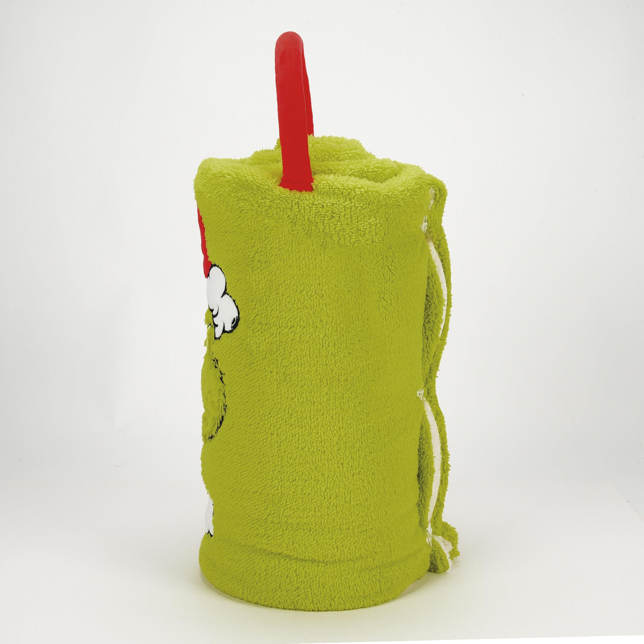 Department 56 Snowpinions Dr. Seuss Grinch Angry Santa coperta, 114 x 152 cm, verde