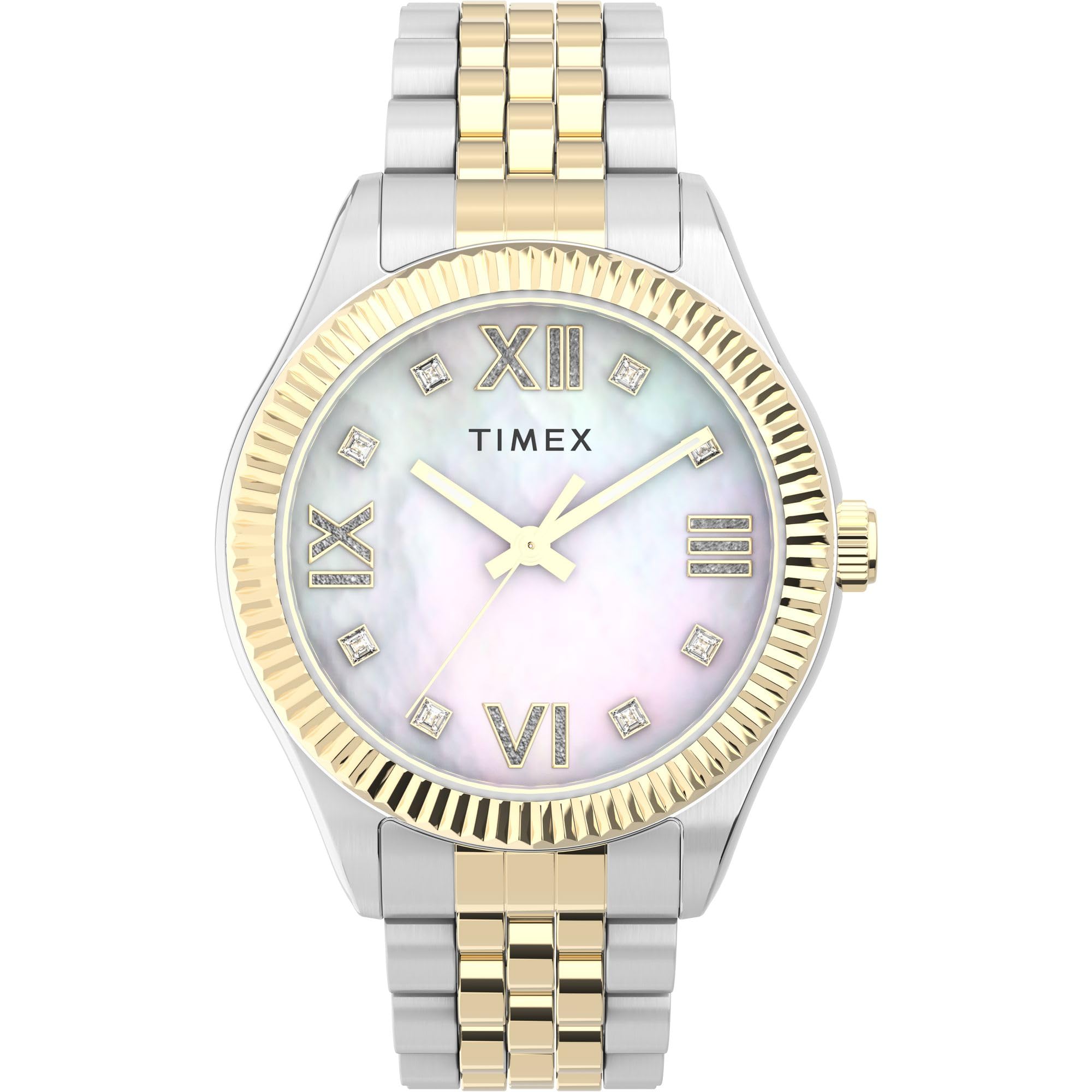 TIMEX Women Off White Round Stainless Steel Dial Analog Watch- TW2V45600UJ (B0CPVP2CTP) Amazon Price History, Amazon Price Tracker