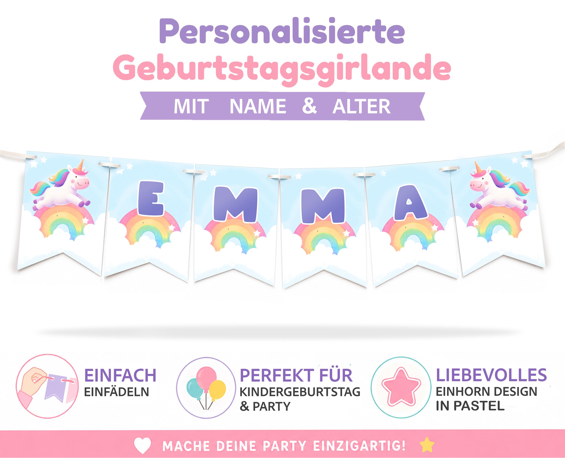 Einhorn Party Set (Set)