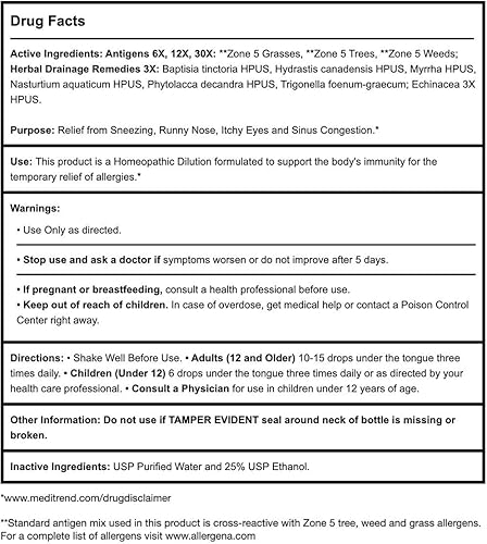 Miniatura 8 de PROGENA - Allergena Zone 5 para niños (1 onza líquida)