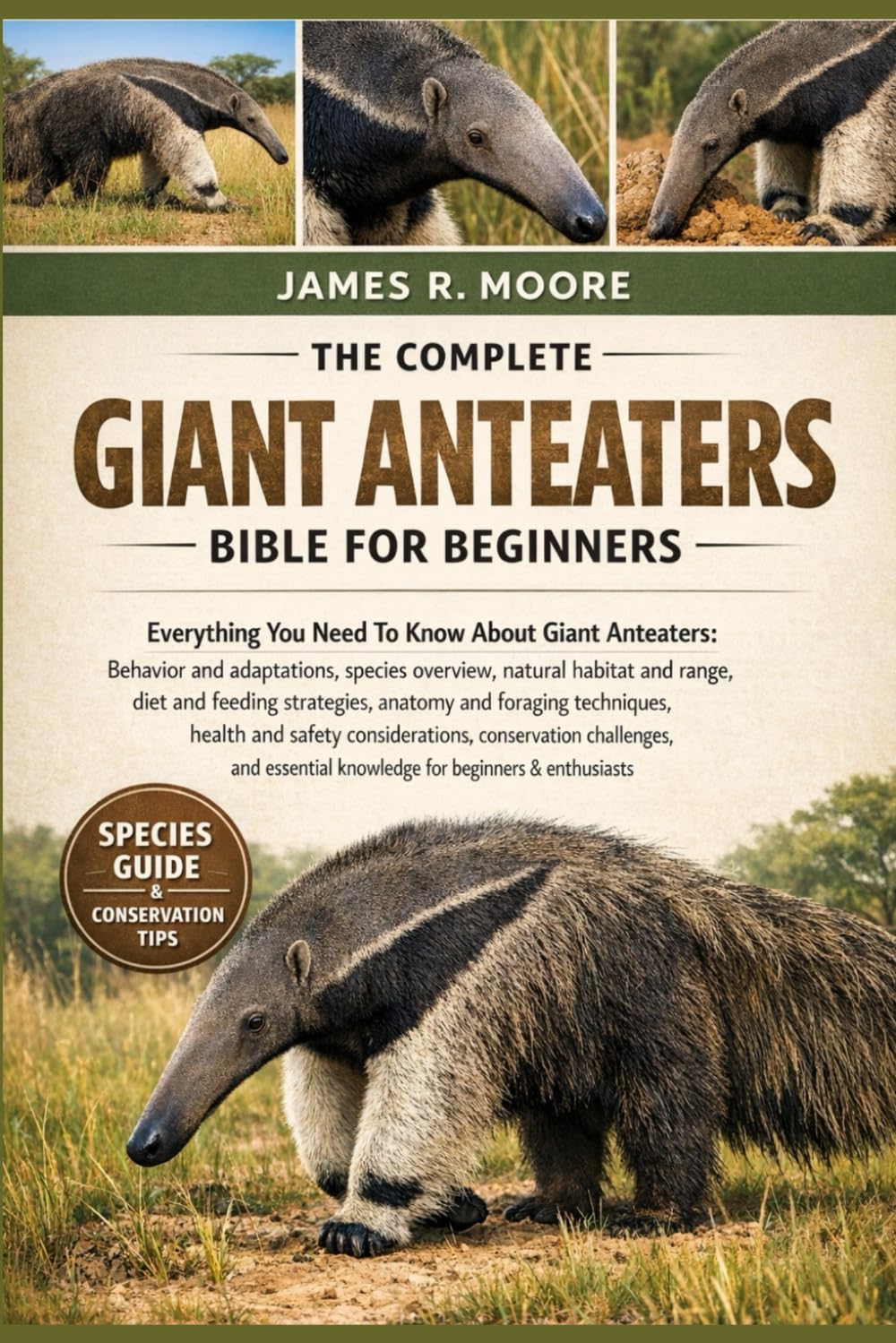 THE COMPLETE GIANT ANTEATERS BIBLE FOR BEGINNERS: Everything You Need To Know About Giant Anteaters: Behavior and adaptations, species ... knowledge for beginners & enthusiasts
