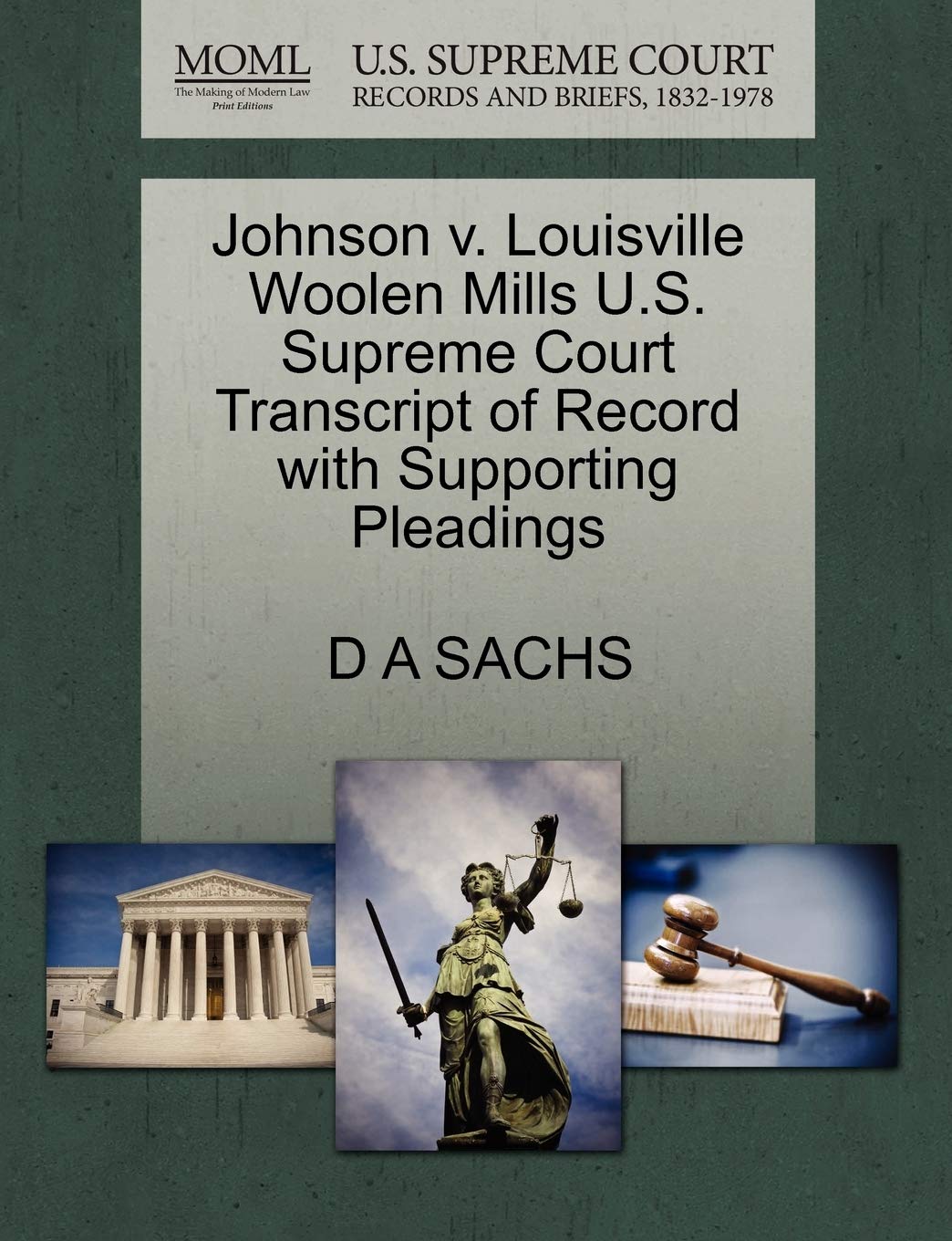 Johnson V. Louisville Woolen Mills U.S. Supreme Court Transcript of Record with Supporting Pleadings