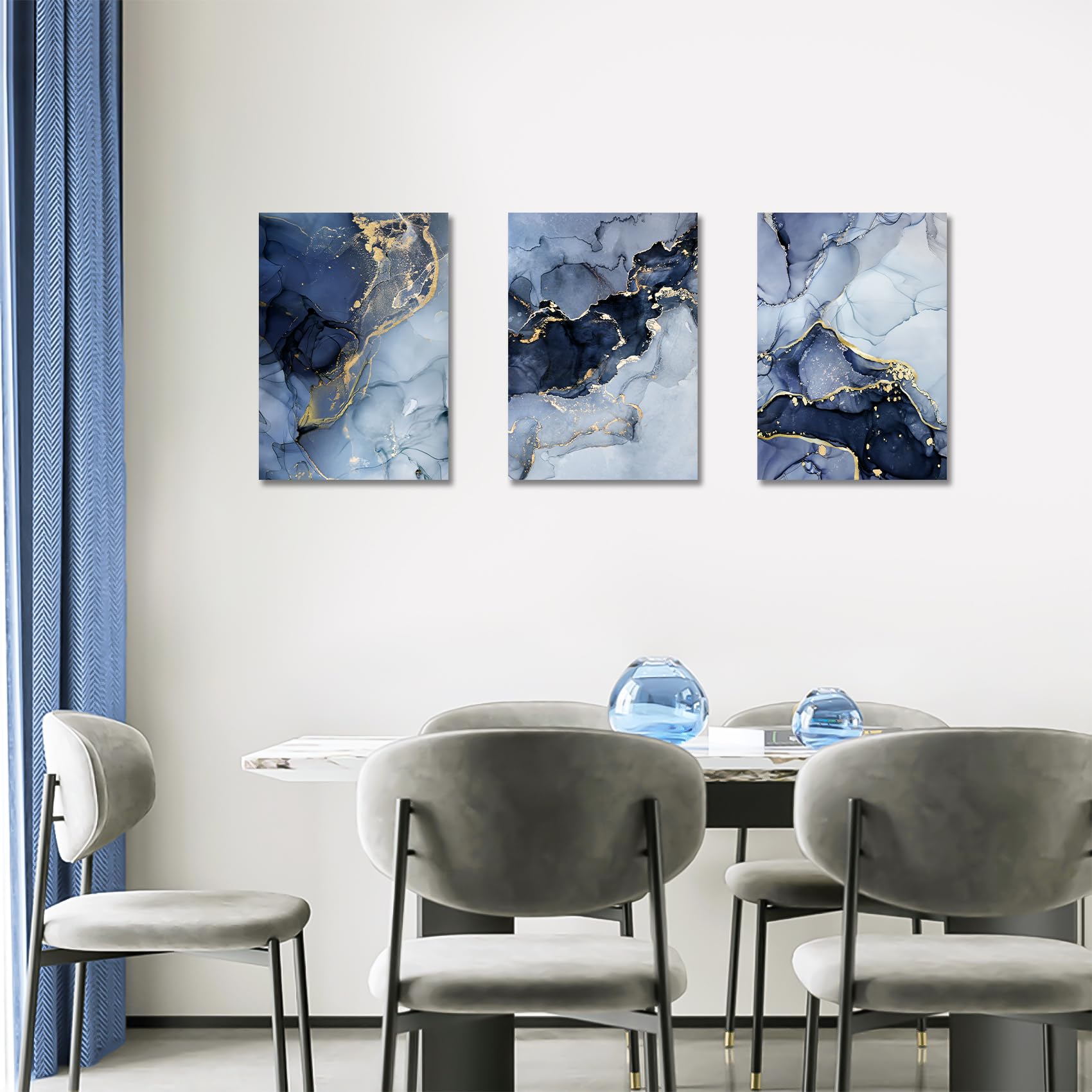 3 Pcs Wooden Framed Canvas Wall Art Set Bohemian Sage Green Canvas Prints Poster Geometric Line Beige Green Pictures for Living Room Bedroom Dinning Room Hallway Stairs Wall Decor 30x40cm x3pcs — view 512