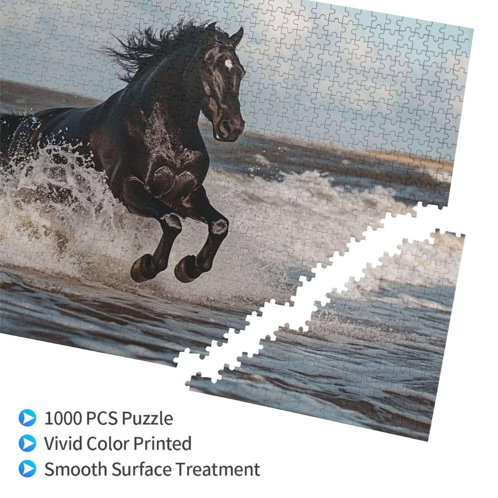 Puzzle 2000 Teile, Puzzle Erwachsene, Holzpuzzle Strand Impossible Jigsaw, Clevere Rätsel, HD Farbe Jigsaw mit Geschenkbox Verpackung for Room Decor, Geschenke für Frauen Tier 100x70cm p-1748