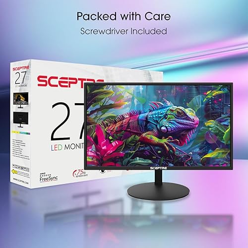 Miniatura 9 de Sceptre Nuevo monitor para juegos de 27 pulgadas 100Hz 1ms DisplayPort HDMI x2 100% sRGB AMD FreeSync Altavoces integrados, máquina sin marco para