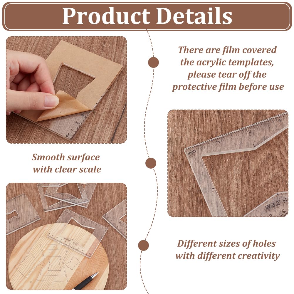 PH PandaHall Pack of 8 Router Template - Image 4