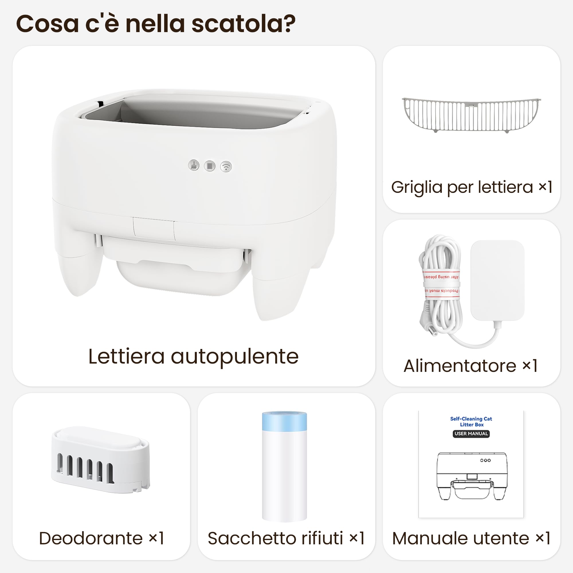 Devoko Lettiera Autopulente per Gatti XXL – Design Aperto per Gatti Grandi | Pulizia Senza Fatica | Controllo APP | Sistema Sicurezza 6 Vie, Lettiera Gatto Autopulente per Famiglie con Più Gatti