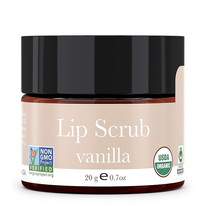 Organic Lip Scrub Vanilla Lip Scrubs Exfoliator