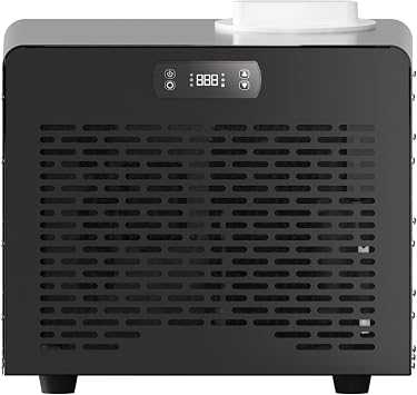 ICEGALAX 0.8 HP Ice Bath Water Chiller for Ice Bath Tub with Built-in Filter & Pump, Insulated Hoses, Smart Remote-Controlled Cold Water Cooling System for Fitness & Recovery, 110V Black