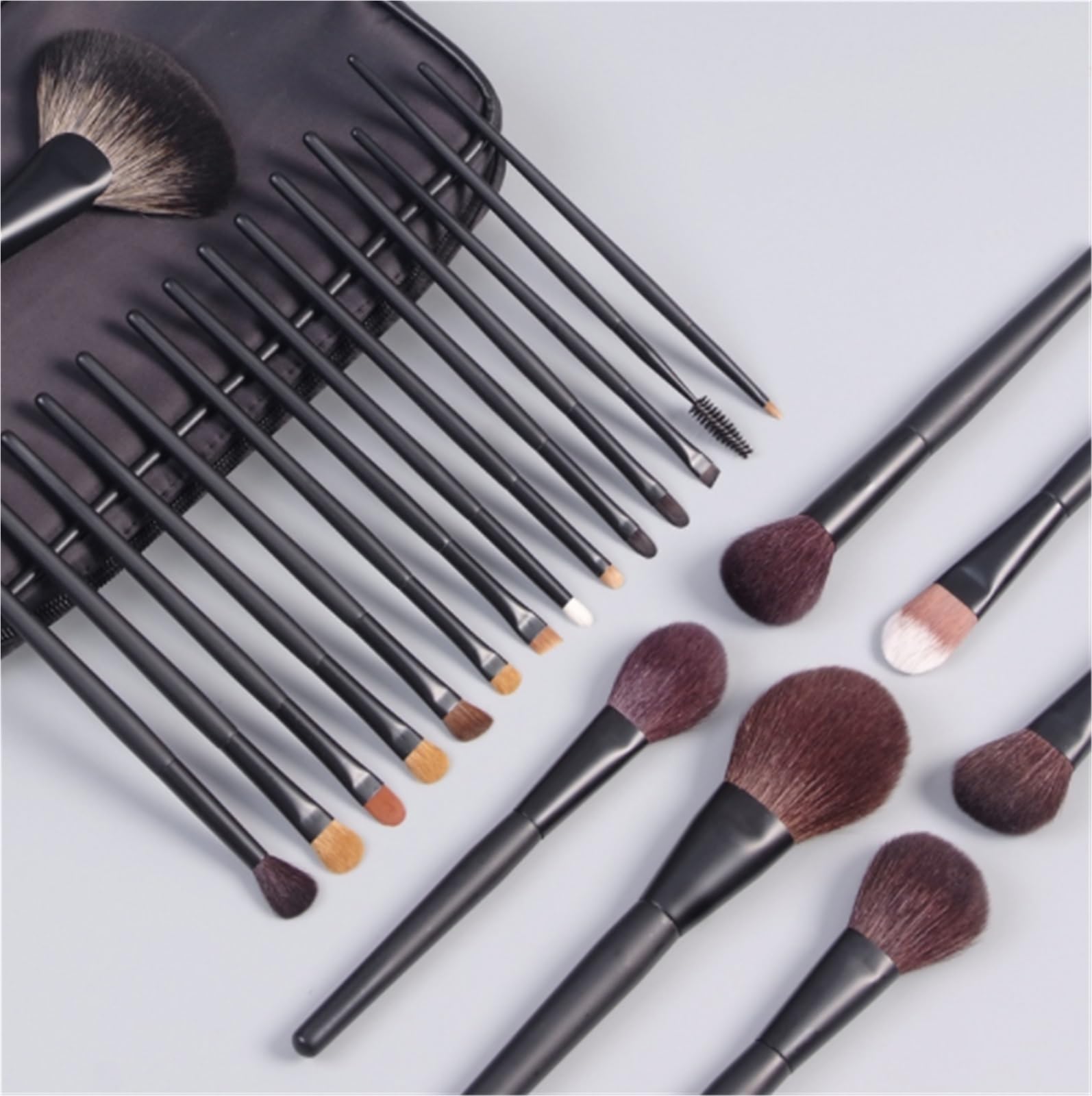 Pinselset Makeup 21 Stücke Make-Up Pinsel Mit Tasche for Concealer Lidschatten Gesicht Kontur Pinsel Make Up Pinsel für Buffing