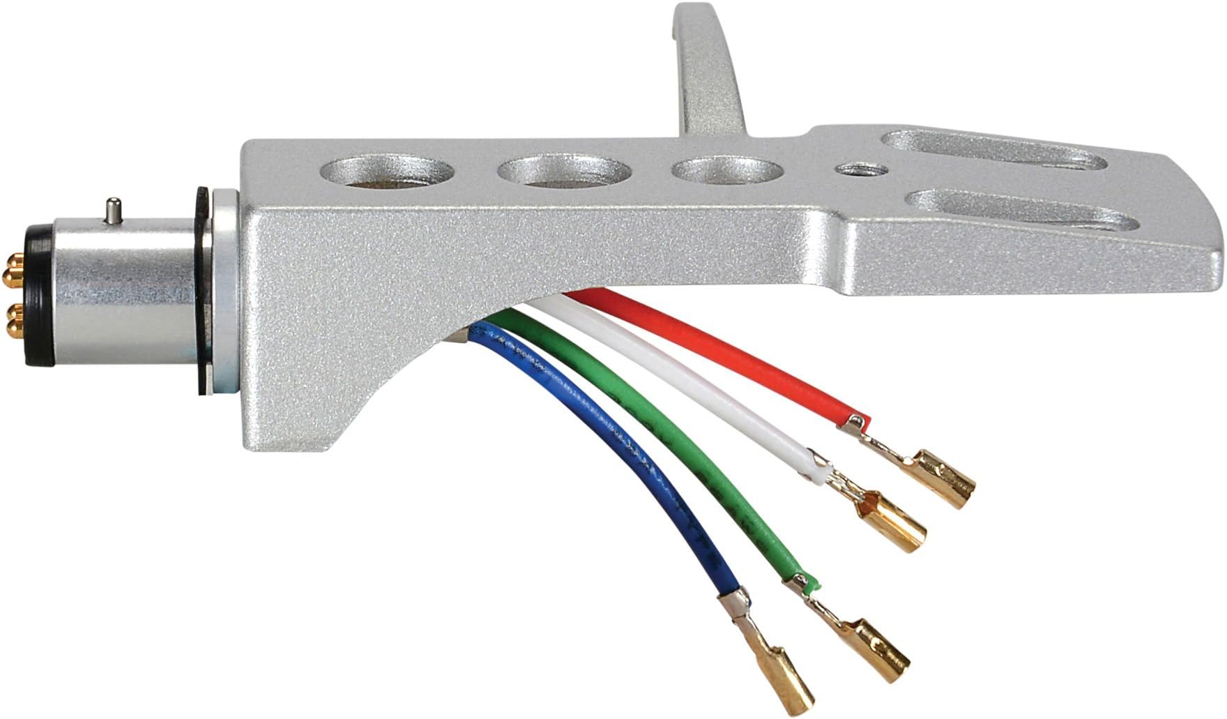 A-T Style Phono Headshell with Lead Wires & Gold Plated Contacts