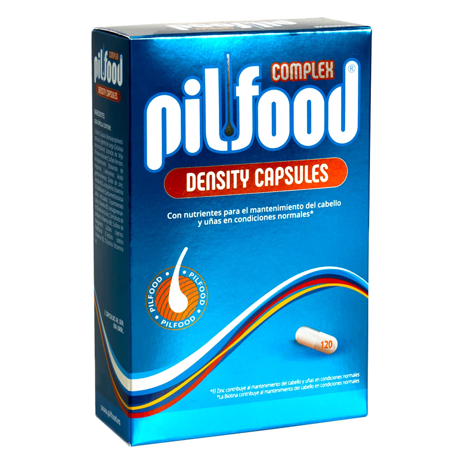 Pilfood Density Vitaminas para el Cabello. 120 Cápsulas para 2 meses - Tratamien