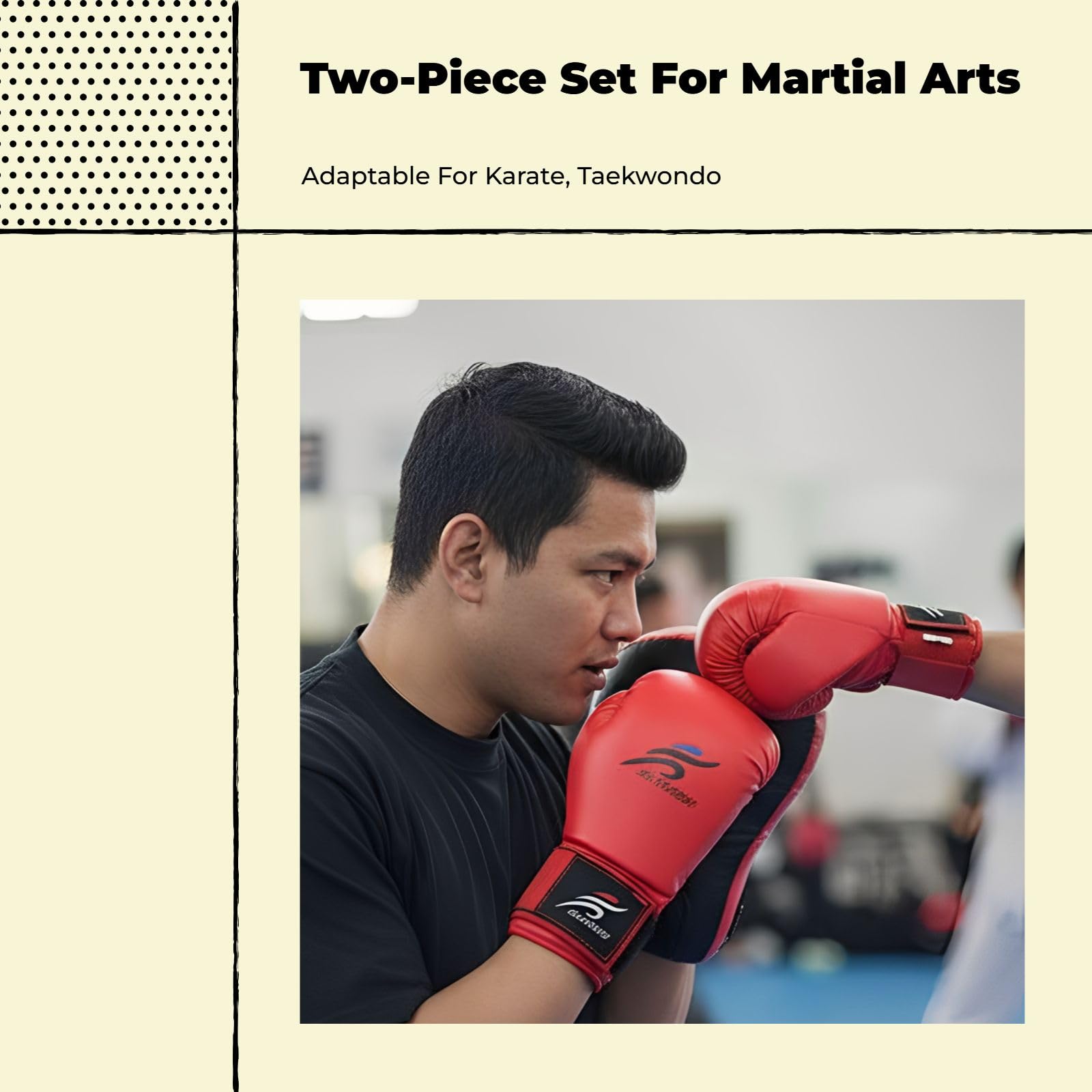 kowaku Karate Sparring Gear Set Boxhandschuhe Schienbeinschoner Schutz Professionelles Equipment Training für Taekwondo Grappling Sanda