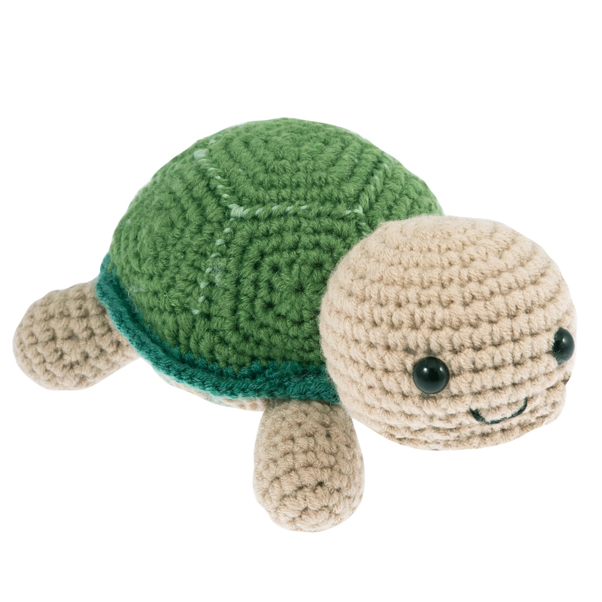 Trimits Amigurumi Crochet Tortoise Kit (8 x 16.5 x 11.5cm) - with Yarn, Crochet Hook, Stitch Markers, Needle, Eyes, Filling and Instructions - Create This Fun Character.