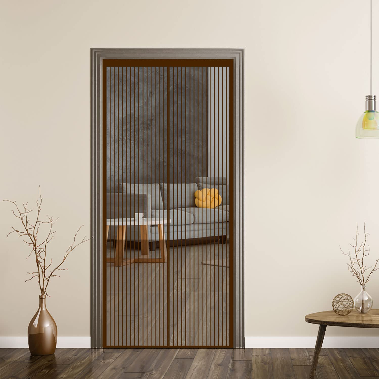 Evafly Mosquito Net for Door Polyester Magnetic Curtain Auto Closing Insect Screen for All Door Types with Self Adhesive Hook Tape(200X90,Brown) (B0CBQ58DM9) Amazon Price History, Amazon Price Tracker