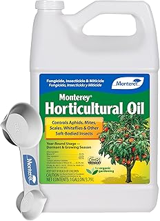 Monterey Horticultural Oil Bundled with Measuring Spoon - Treatment for Control of Insects - OMRI Listed - 1 Gallon