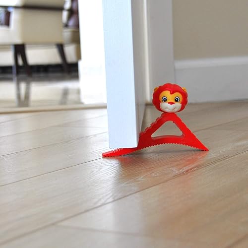 Miniatura 3 de Pekasa - Tope de puerta para niños, diseño galardonado, tope de puerta de goma resistente, funciona en cualquier superficie de piso y cualquier tipo