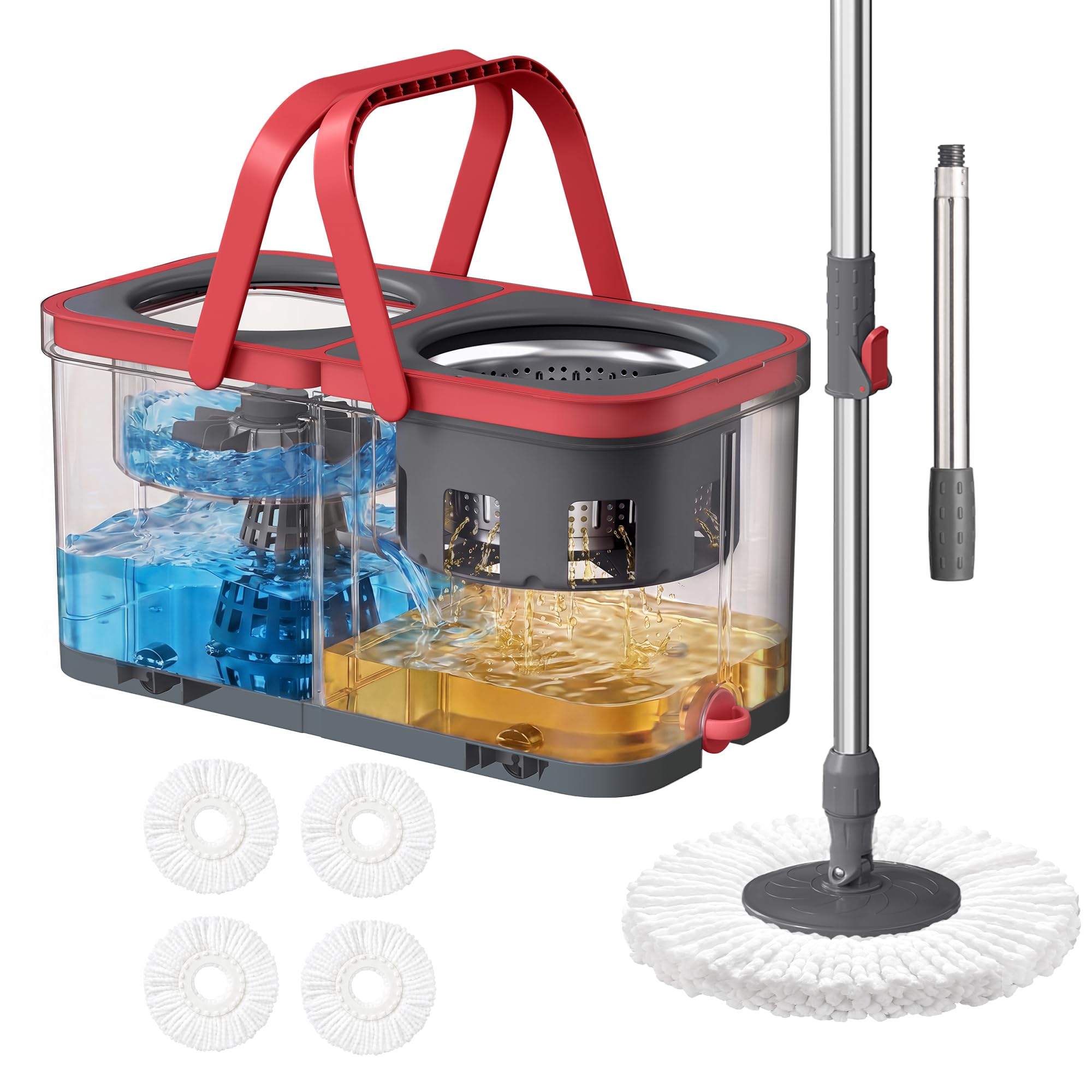 SONGMICS Spin Mop & Bucket - Clean & Fresh! -9