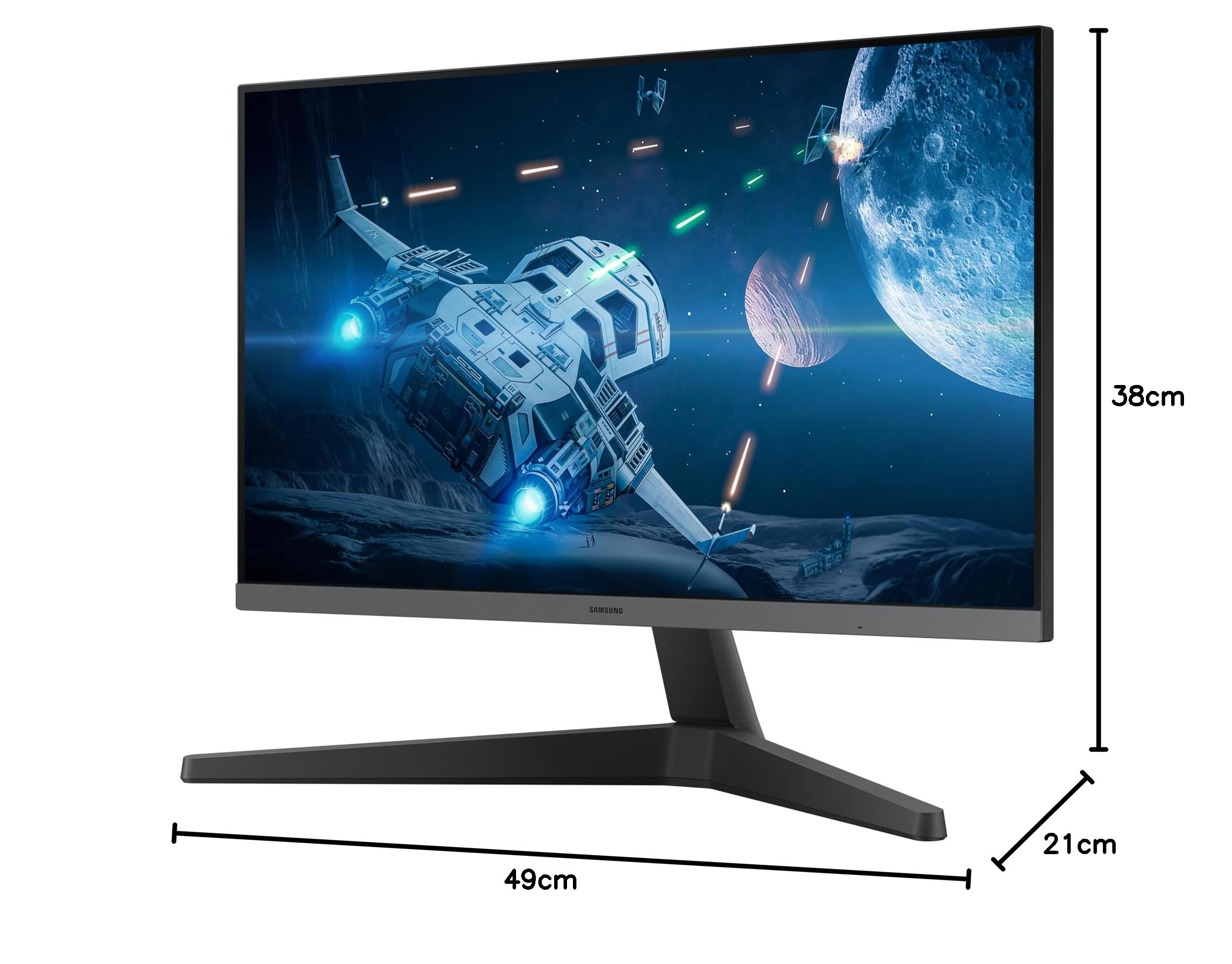 Samsung - Pantalla para PC Gaming S33GC de 27 Pulgadas, 100 Hz, 4 m, Pantalla IPS, Full HD 1920 x 1080,1000: 1, 250 CD/m², Flicker-Free, Eye Saver Mode, FreeSync, HDMI, Display Port, USB