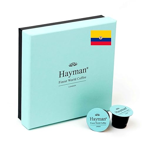 Hayman, 100% Colombia Manos Juntas Specialty Coffee, tostado medio, 20 cápsulas de café Cápsulas de café expreso compatibles con máquinas Nespresso