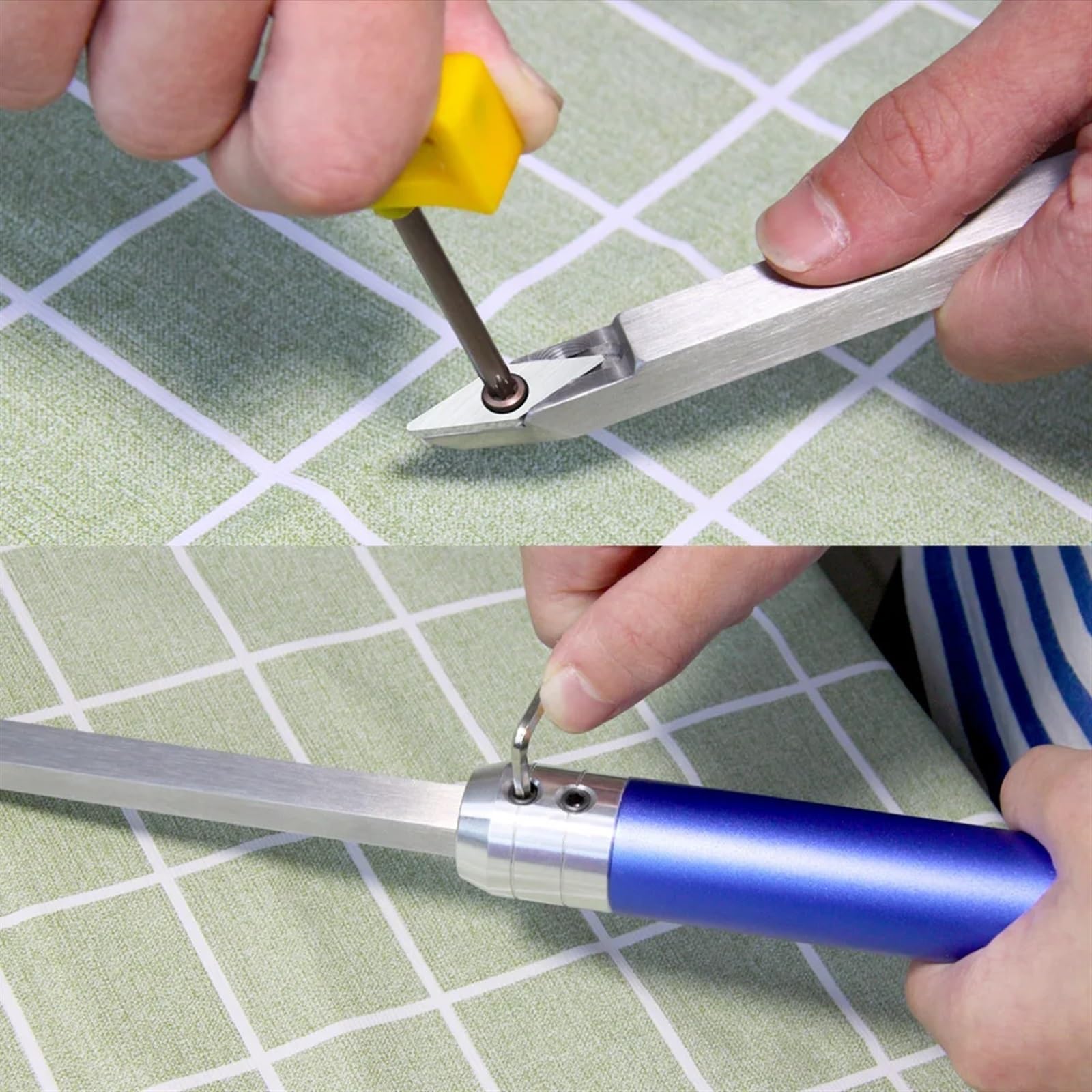 Narzędzia Do Toczenia Drewna Frez Z Płytkami Węglikowymi Dłuta Tokarskie Do Drewna Z Łabędzią Szyją Z Aluminiowym Uchwytem Do Tokarki (Size : 8.9mm Round)