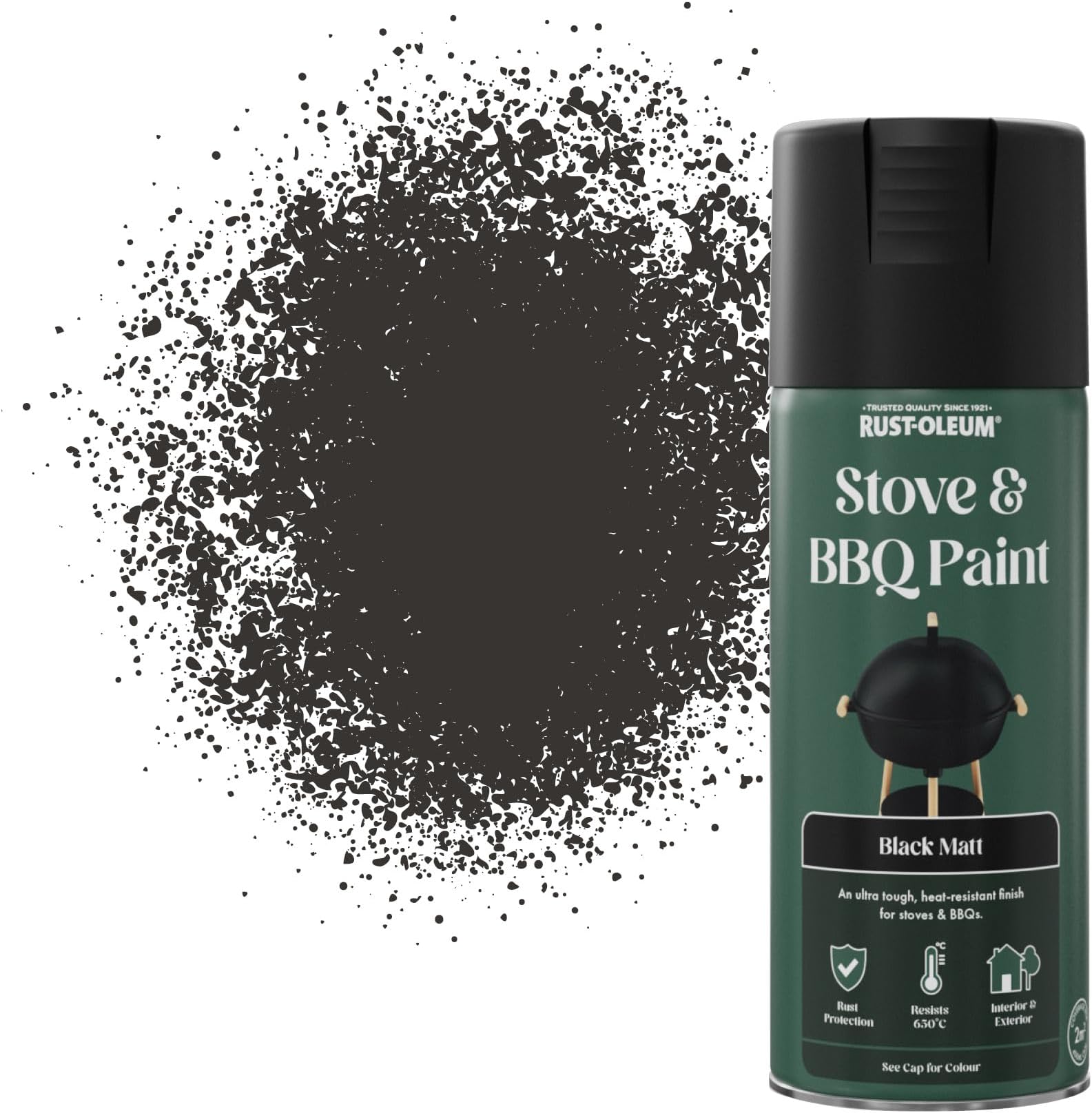 400ml Stove & BBQ Spray Paint - Black Matt