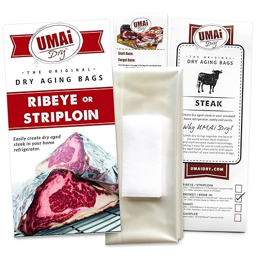 Miniatura 2 de UMAi Dry Bolsa de envejecimiento para filetes, paquete de 3, bolsas secas para carne, chuletón y tierna carne de hasta 12-18 libras, bolsas para