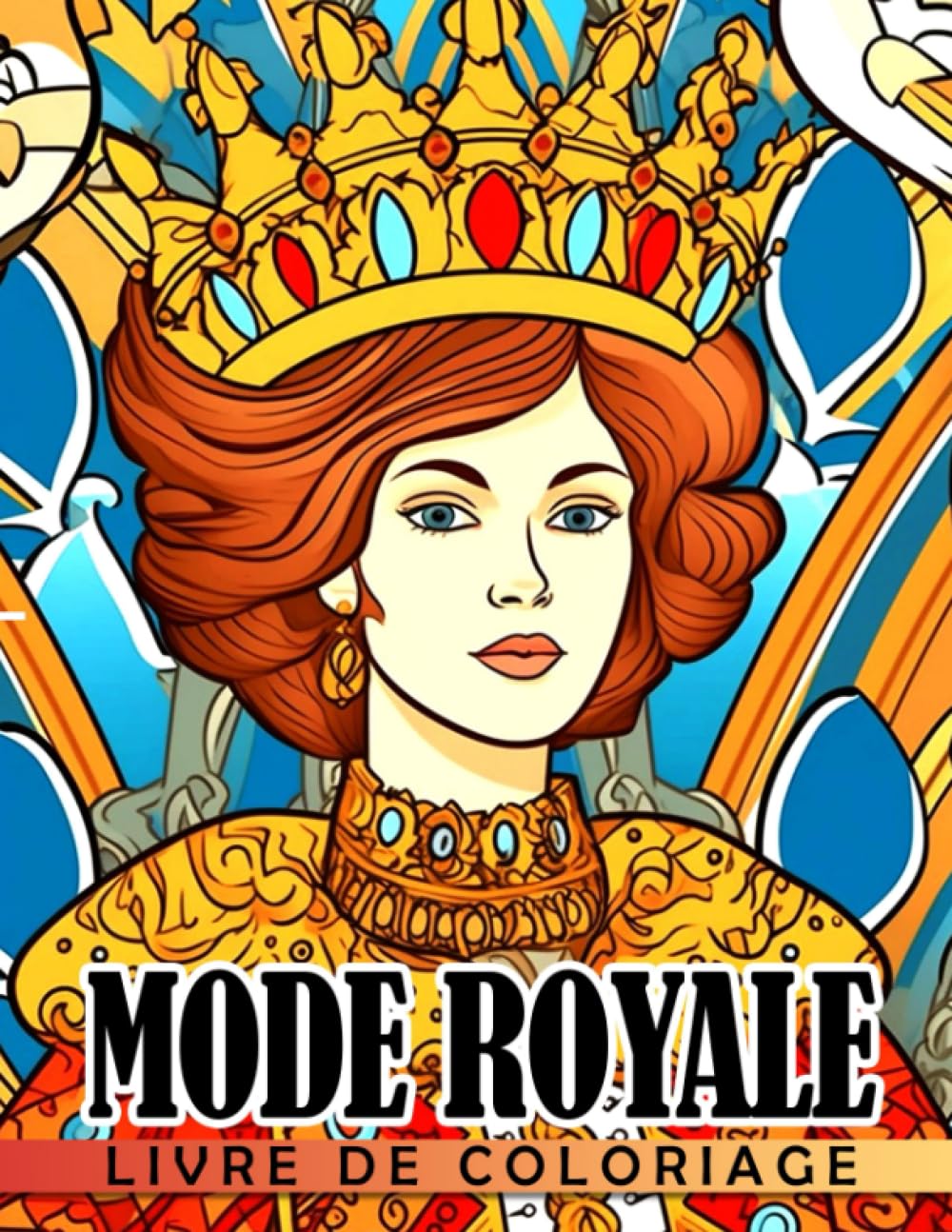 Livre de coloriage Mode Royale: Plongez dans le monde des princesses avec des designs gracieux et scintillants pour les enfants de 6 à 9 ans