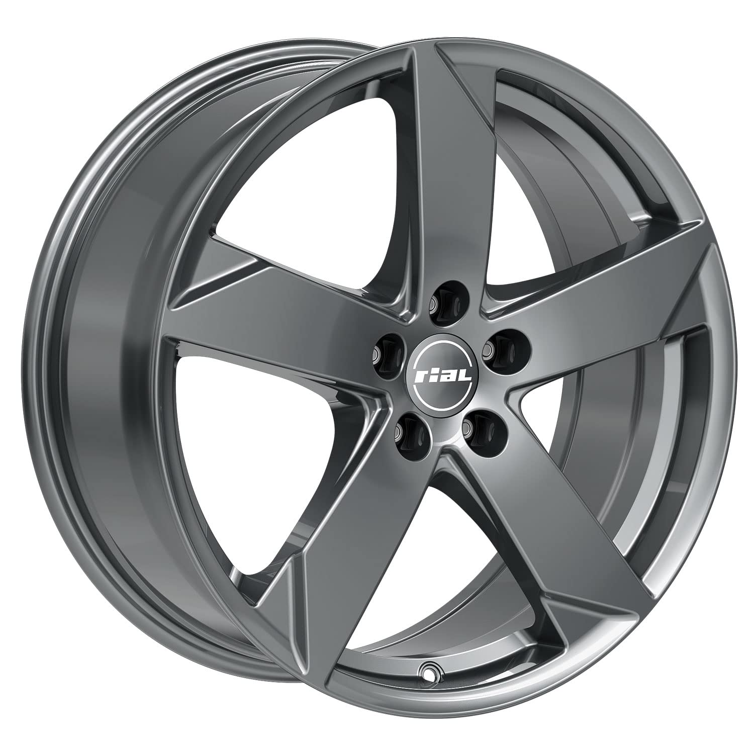4x Cerchi Rial Kodiak 6.5Jx16 ET42 5x112 graphit compatibile con SKODA Karoq Karoq Scout Octavia Octavia Scout Superb Yeti