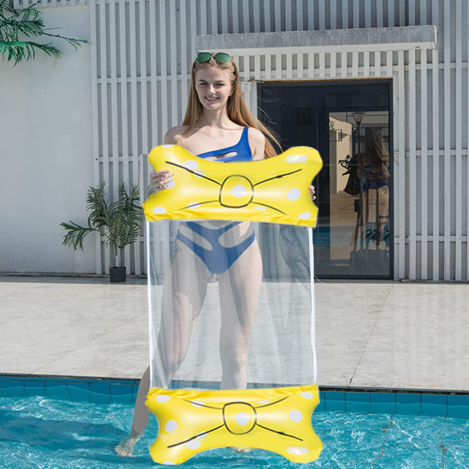 Piscina Materasso Ad Aria, Adulto Dell'Amaca Dell'Acqua Giocattolo Della Piscina, 4 In 1 Materasso Gonfiabile Dell'Aria Dell'Amaca Dell'Acqua Del Giocattolo Della Piscina Per Gli Adulti/Bambini