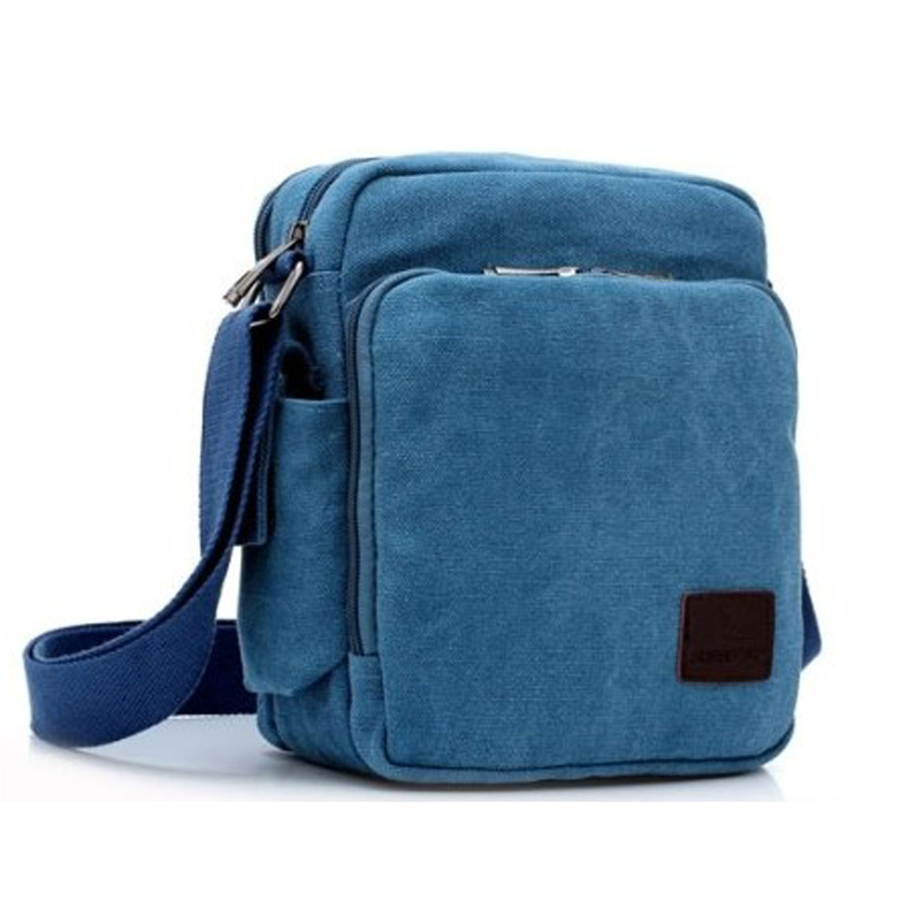 Bolso Bandolera Hombre Pequeñas Bolsos de Tela Vintage Messenger Bag para Colegio Bolsa de Lona Universidad Libro Bolsos Originales Bolsas de Viaje Sport Bag