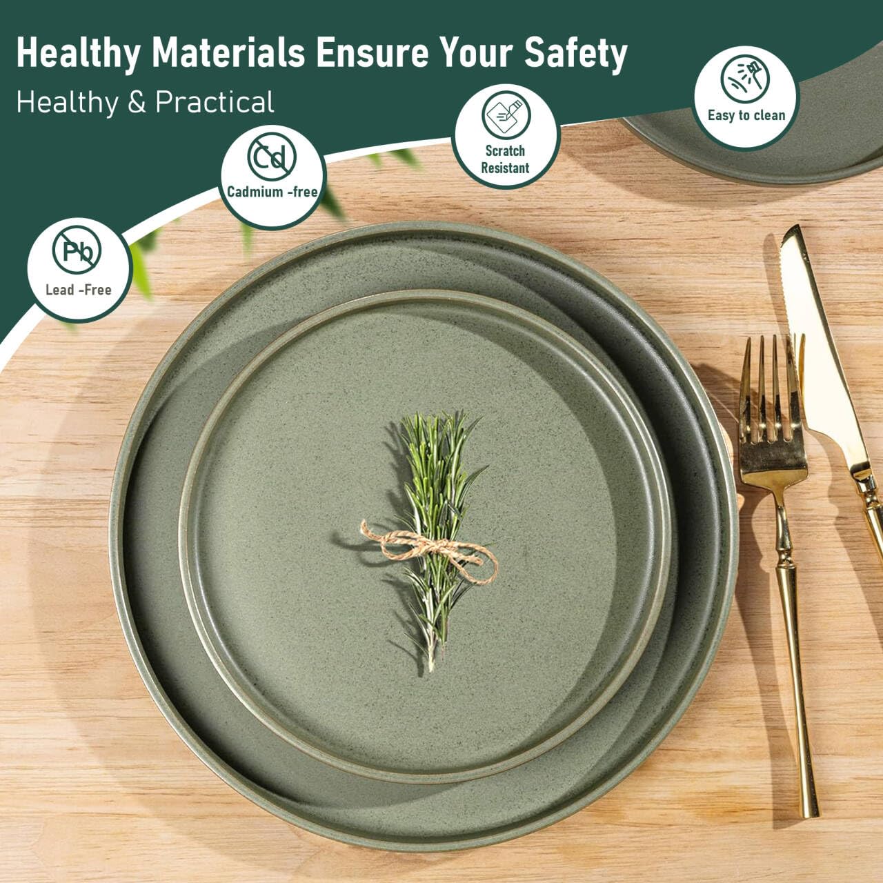 Typhoon Living Grey Service De Table | Grès Durable Résistant Aux éclats Avec Détails Nervurés | Gamme De Vaisselle Dans Une Boîte Cadeau | Gris | Ensemble De 12 Pièces