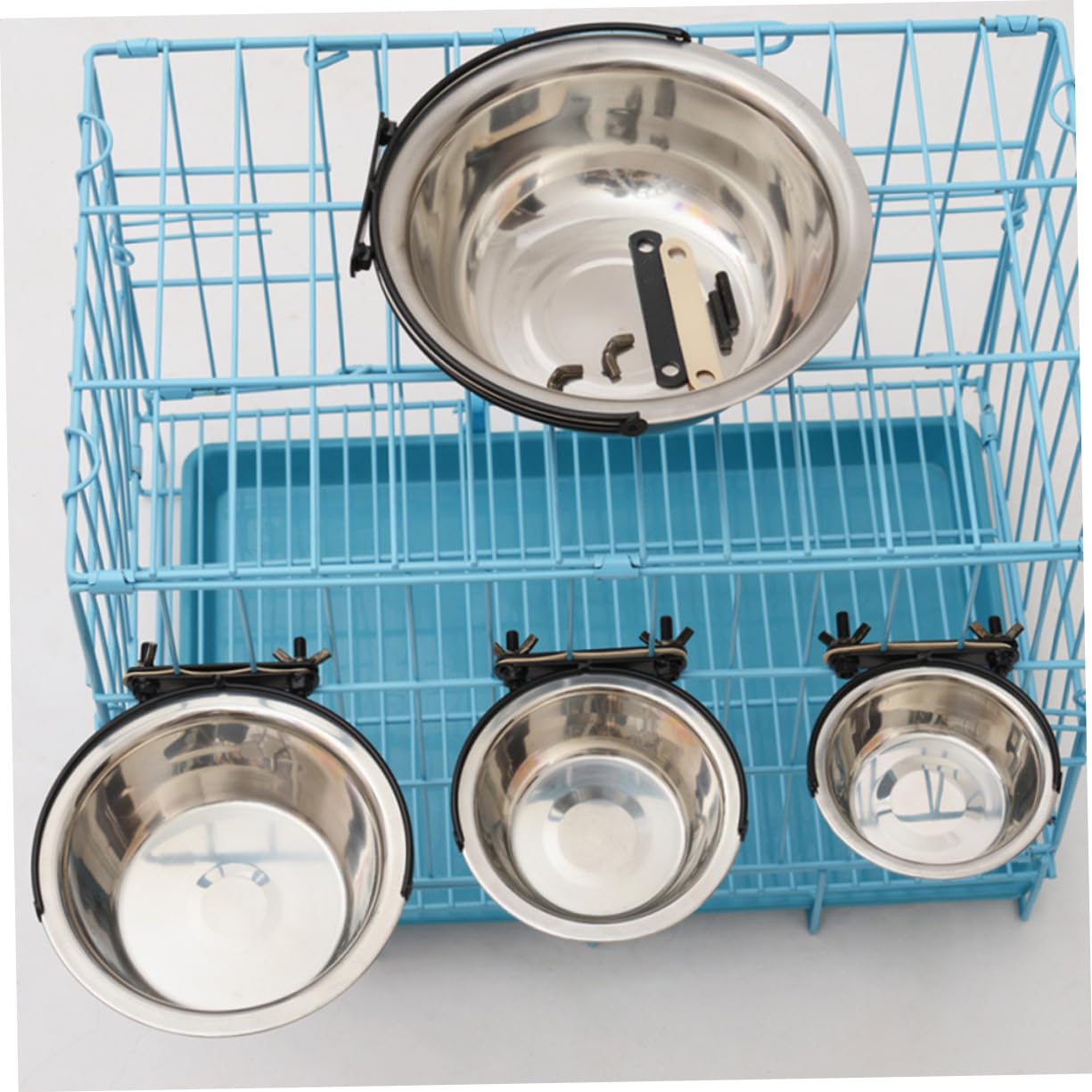 1pieza Tazón Antivuelco para Perros De Acero Inoxidable Comedero Elevado para Mascotas para Comida y Agua Fácil De Instalar y Limpiar Accesorio para Perros y Gatos