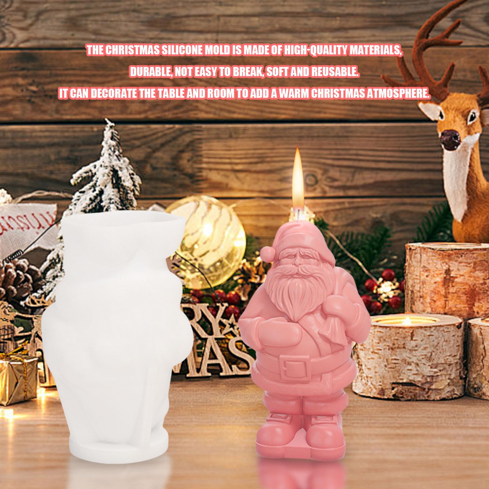 3D Santa Claus Candle Moulds - Image 3