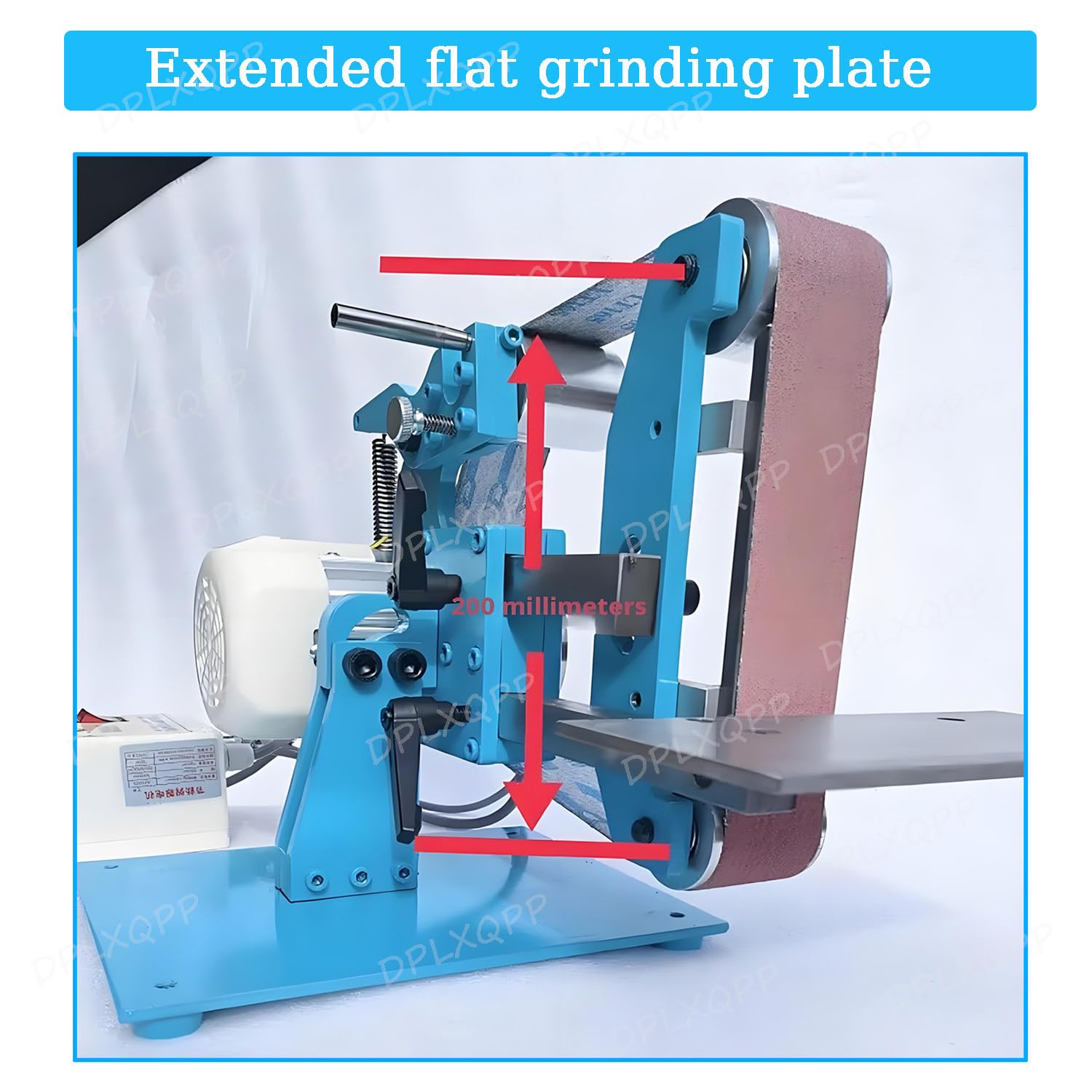 Ponceuse à Bande 750w Professionnelle,Mini Ponceuse Electrique,Petite Meuleuse D'établi,Double Usage Vertical/Horizontal,Corps Acier,915x50mm Sander,Plaque D'acier De 10 Mm D'épaisseur,1100W