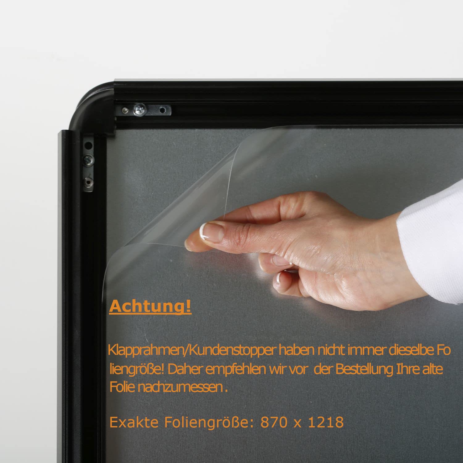 DISPLAY SALES Antireflex Schutzfolie Für WindPro Kundenstopper DIN A0, 2 Stück, UV-Schutz, 870x1218 Mm